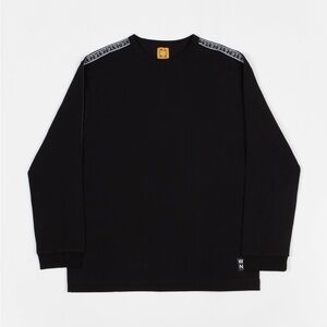 WKND Skateboards Men’s Black Flip The Script Logo Long Sleeve T-Shirt Size S